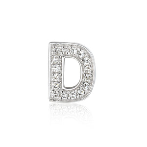 Pave Diamond Letter D Pendant
