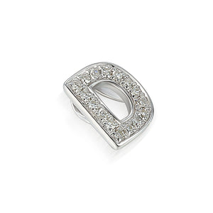 Diamond D Initial Necklace, 9ct Gold