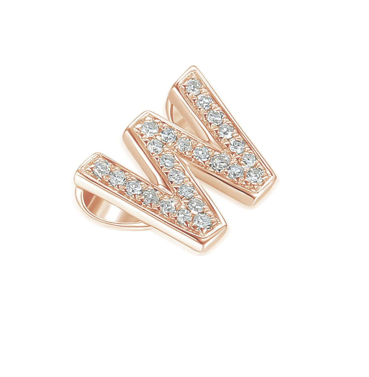 Diamond W Initial Necklace, 9ct Gold