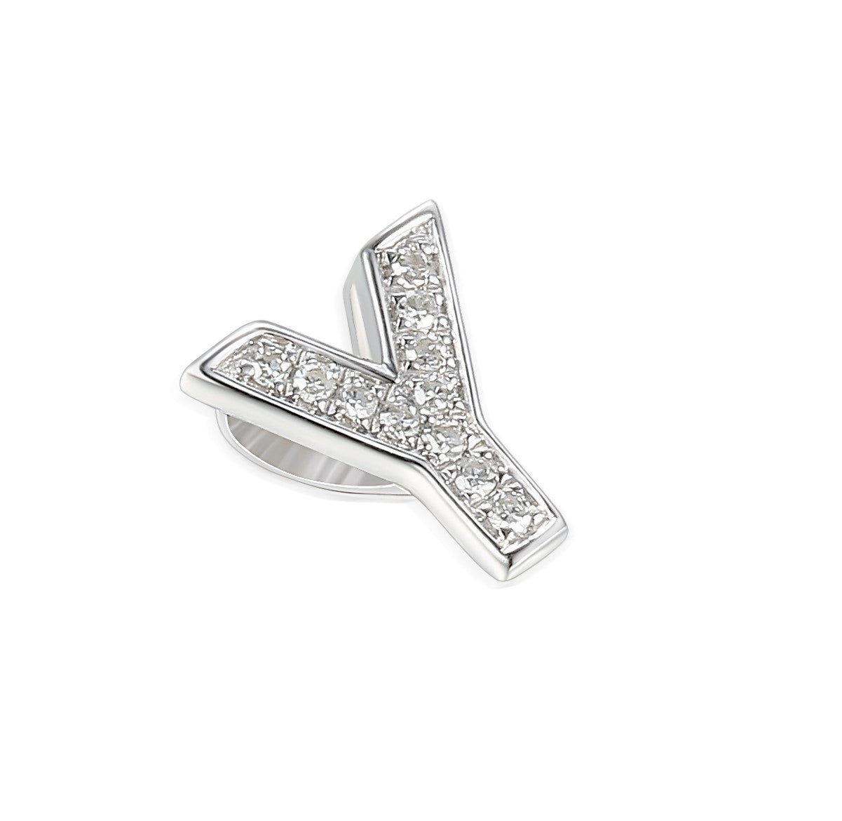 Diamond Y Initial Necklace, 9ct Gold