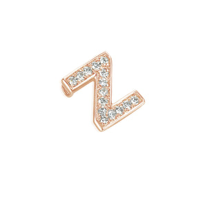 Pave Diamond Letter Z Pendant