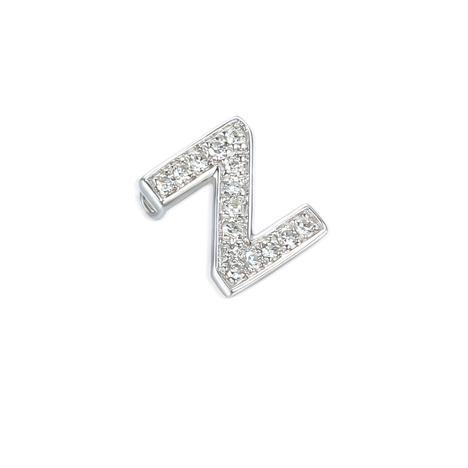 Diamond Z Initial Necklace, 9ct Gold
