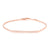 9ct Rose Gold Diamond Bar Bracelet