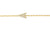 Diamond Initial A Yellow Gold Bracelet