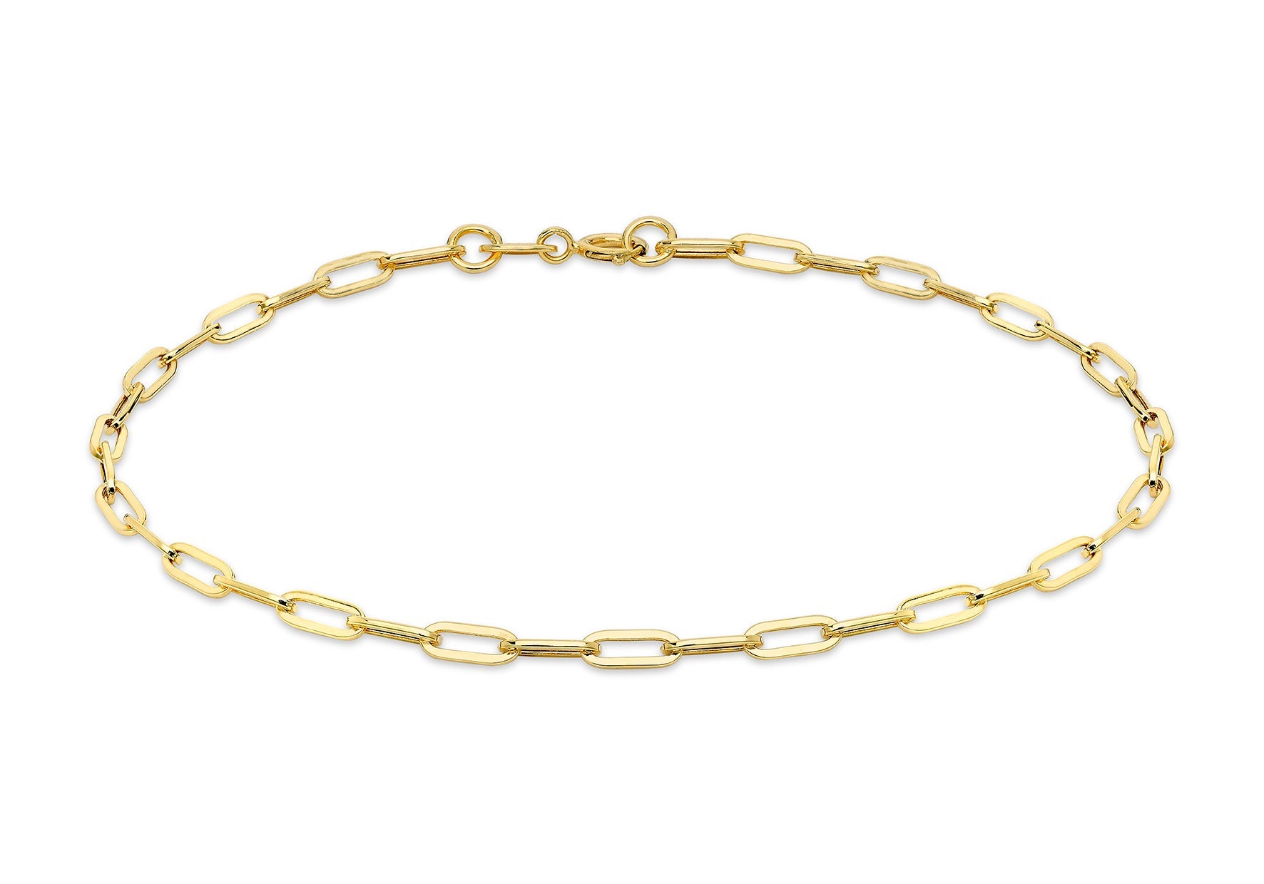 Gold Paperlink Bracelet Chain