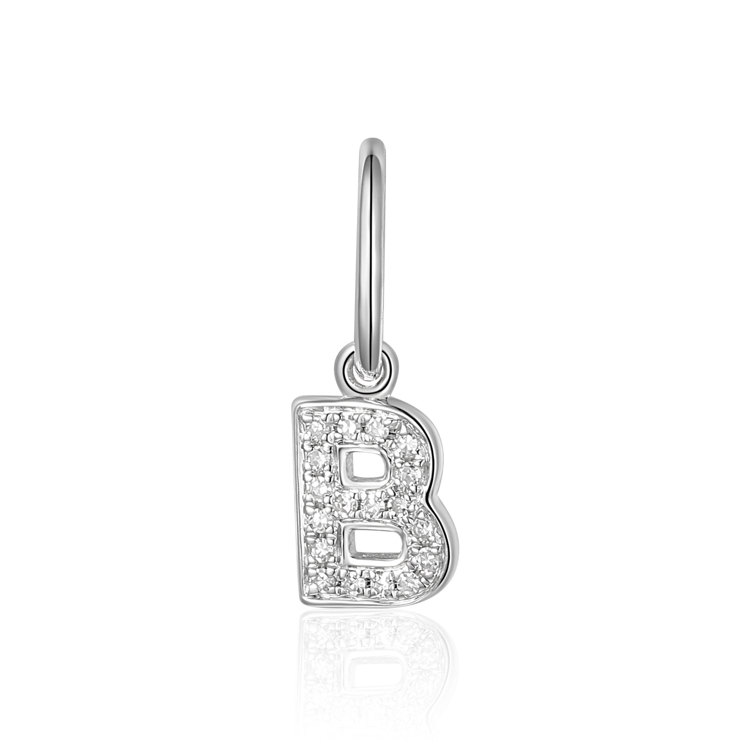 Diamond 'B' Initial Charm