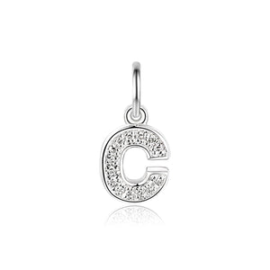 Diamond 'C' Letter Charm