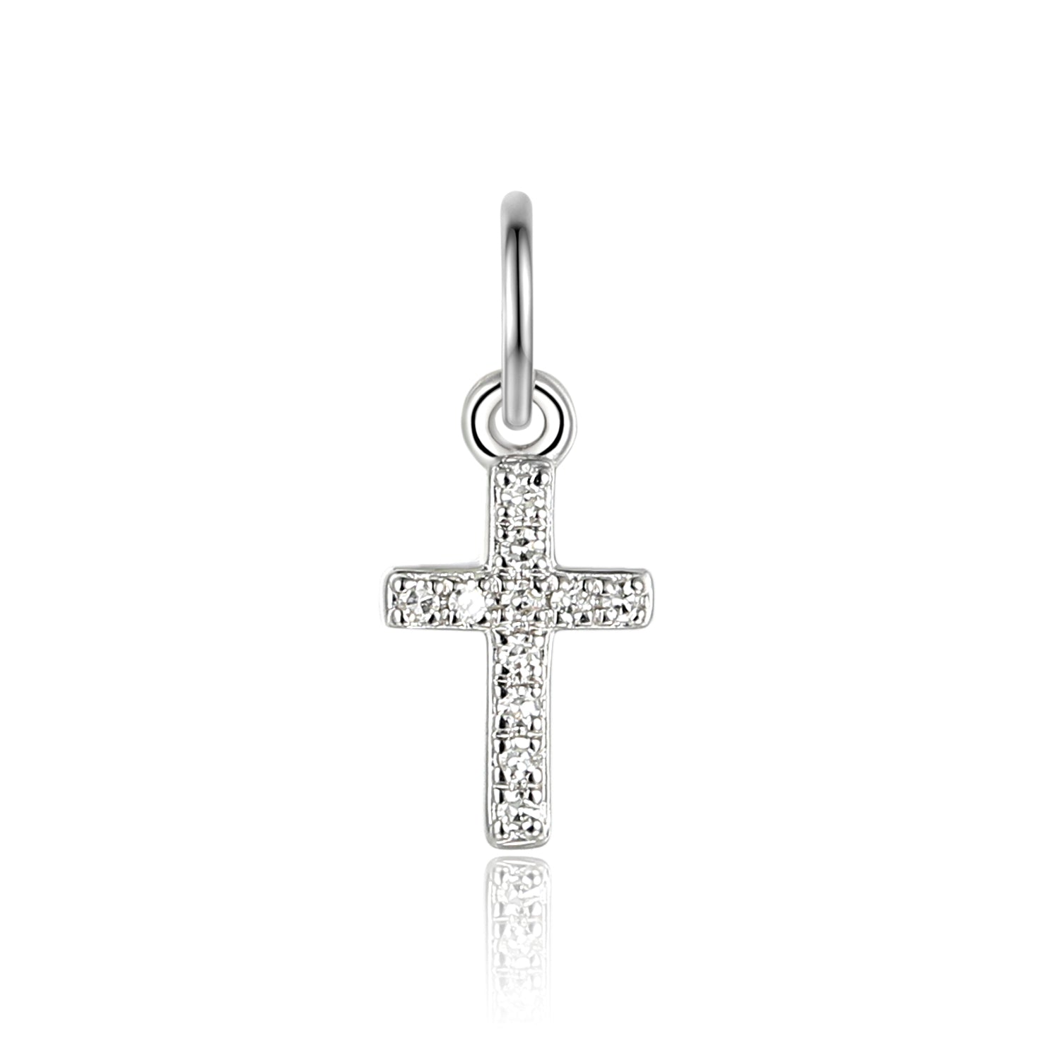 Diamond Cross Charm
