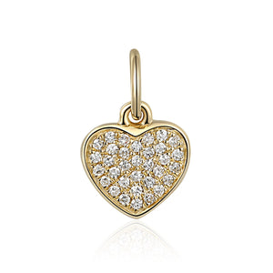 Diamond Heart Charm