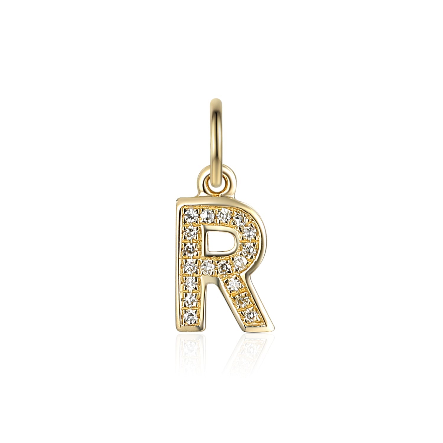 Diamond 'R' Initial Charm