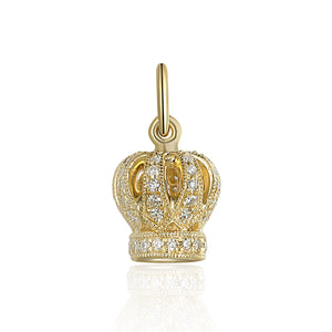 Diamond 3D Crown Charm