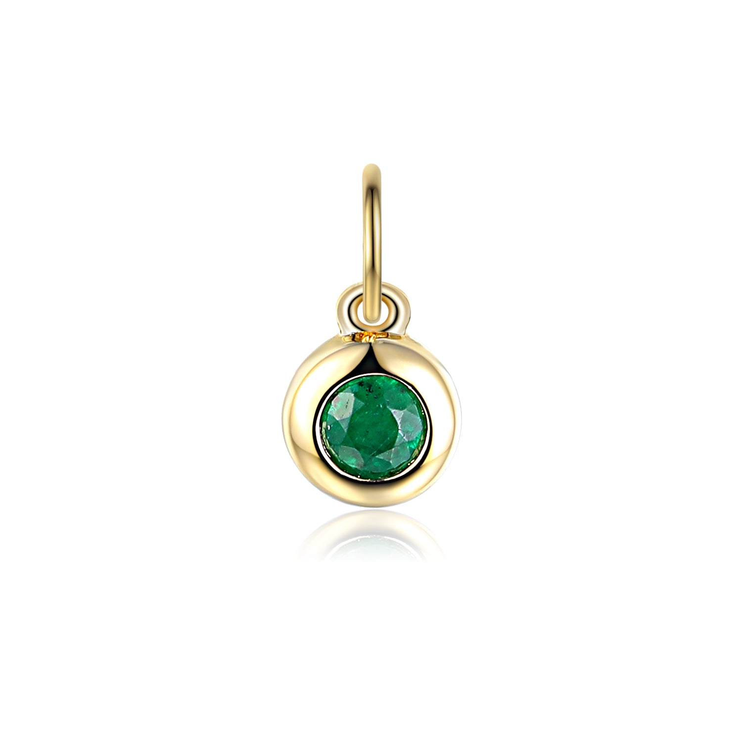 Emerald Rubover Birthstone Bubble Charm