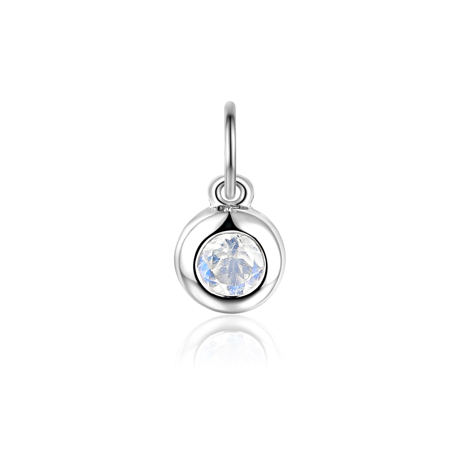 Moonstone Birthstone Bubble Charm