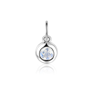 Moonstone Birthstone Bubble Charm