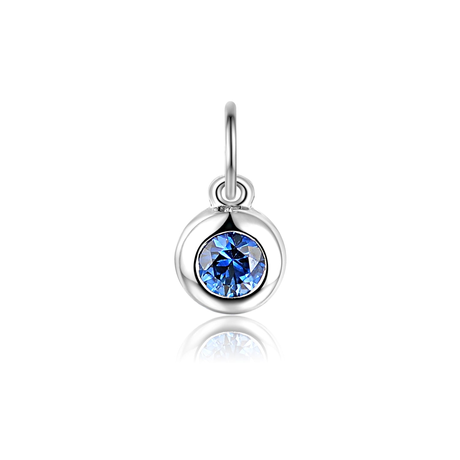 Sapphire Rubover Birthstone Bubble Charm
