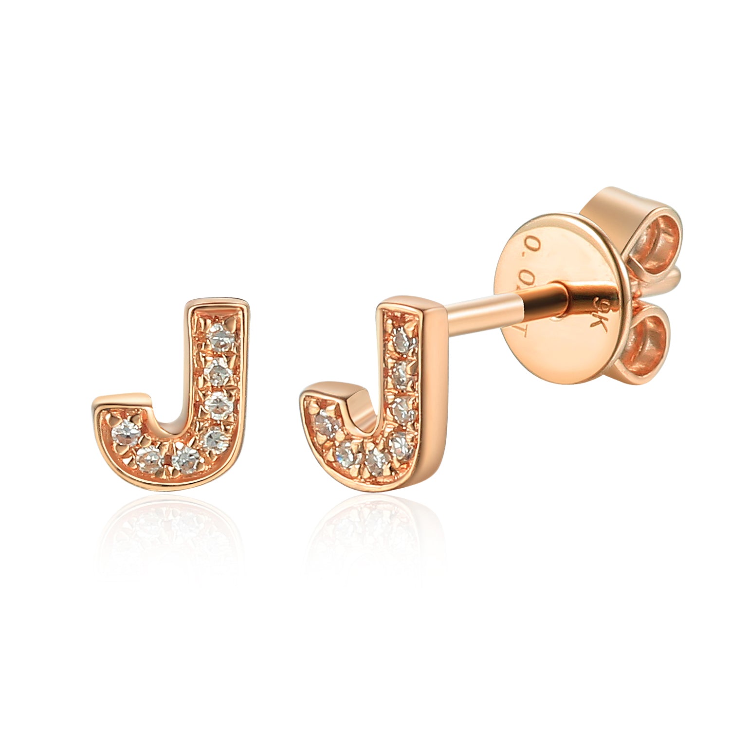 J initial earrings 2025