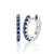 Sapphire 9ct White Gold Hoops