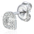 Diamond G Initial Single Stud 9ct White Gold