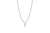 Pear Shape Lustre 18ct White Gold Drilled 0.18ct Diamond Pendant