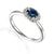 Sapphire and Diamond Cluster 18ct White Gold Ring