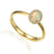 Oval Gold Opal Cluster Ring