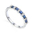 Sapphire & Diamond Baguette Eternity Ring