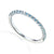 Blue Topaz White Gold Eternity Ring