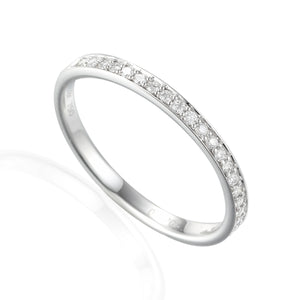 9ct Yellow Gold Fine Diamond Full Eternity Band
