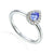 Tanzanite & Diamond Ring, December Birthstone Pear Shape Cluster
