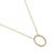 White Gold Diamond Set Open Oval Diamond Necklace