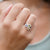 Peridot & Diamond Ring, August Birthstone Round Cluster