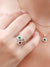 Ruby & Diamond Ring, July Birthstone Round Cluster