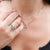 Emerald & Diamond Ring, May Birthstone Round Cluster