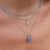 December Birthstone Tanzanite and Diamond Cluster Pendant 18ct Gold