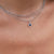 September Birthstone Sapphire and Diamond Cluster Pendant