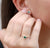 May Birthstone Emerald and Diamond Cluster gold studs