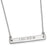 Longer Sterling Silver Bar Necklace