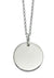 Sterling Silver Solid Plain Disc Pendant