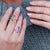 9ct Rose Gold Long Octagon Green Amethyst and Diamond Ring