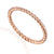 9ct Solid Rose Gold Twist Ring