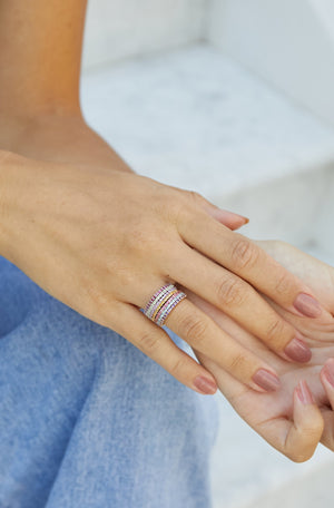 Citrine Yellow Gold Eternity Ring