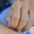 9ct White Gold Fine Diamond Domed Full Eternity Band