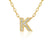 Diamond Initial K Necklace